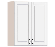 Регина, Регина РП-180 Полка с двумя фасадами Песочный/МДФ Белый матовый