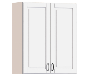 Регина РП-180 Полка с двумя фасадами Песочный/МДФ Белый матовый