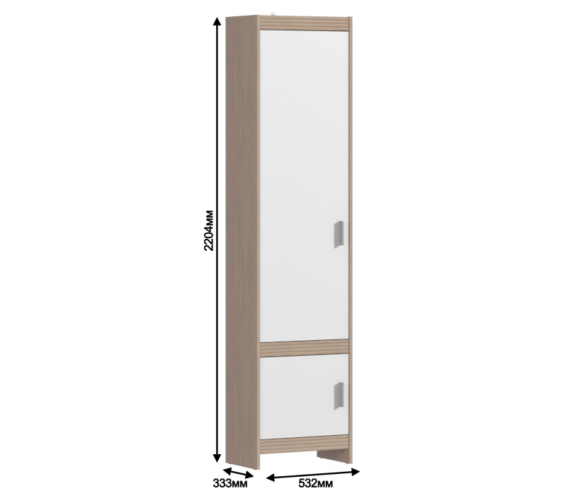 Для одежды, Пенал Дакота СБ-2084 Сосна