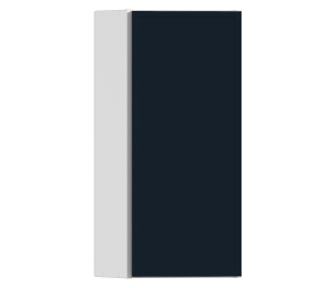 Регина РПТУ-30 Полка торцевая Белый/МДФ Квадро Синий