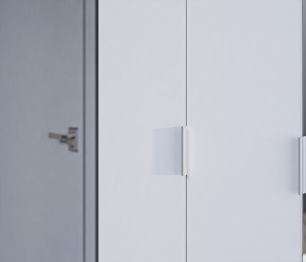 Шкаф 5-ти дверный Николь СБ-2594/1 Белый