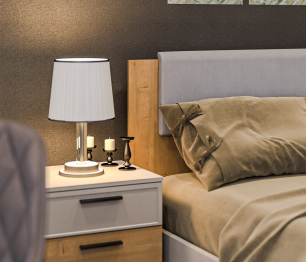 Милан Спальня (шкаф, кровать, 2 тумбы, комод)