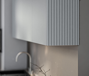 Регина Кухонный гарнитур Диамант серый/Джаз МДФ Светло-серый 240