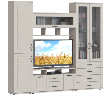 Стенки для гостиной, Сити Комплект L-2490 с витриной