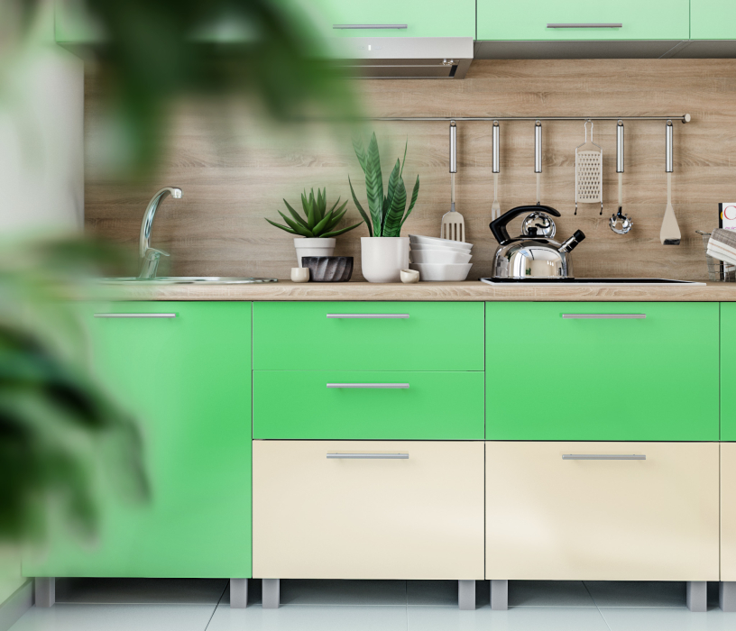 Лидеры продаж модульных кухонь, Анна L-2800 Эвкалипт/Ваниль