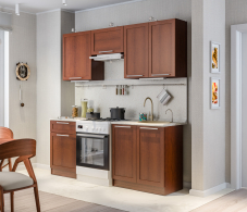 Кухонные гарнитуры, Кухня Ангелина Квадро Итальянский орех 2 м