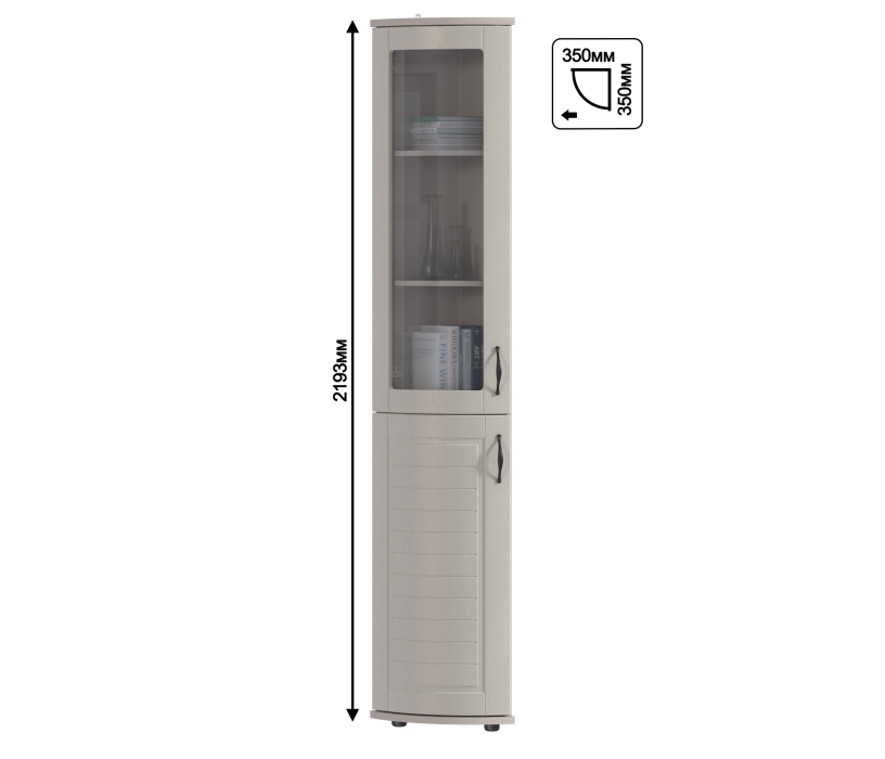 Шкафы пеналы, Шкаф торцевой Сити СБ-2928