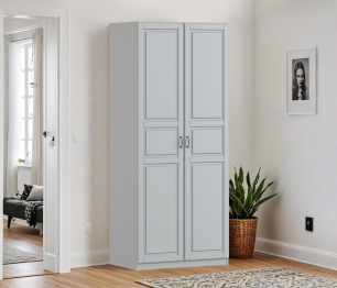 Шкаф двухдверный Макс 1000 мм, вариант №5 (ЛДСП/МДФ)