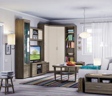 Стенки для гостиной, Монако Гостиная угловая 3232*1412*400