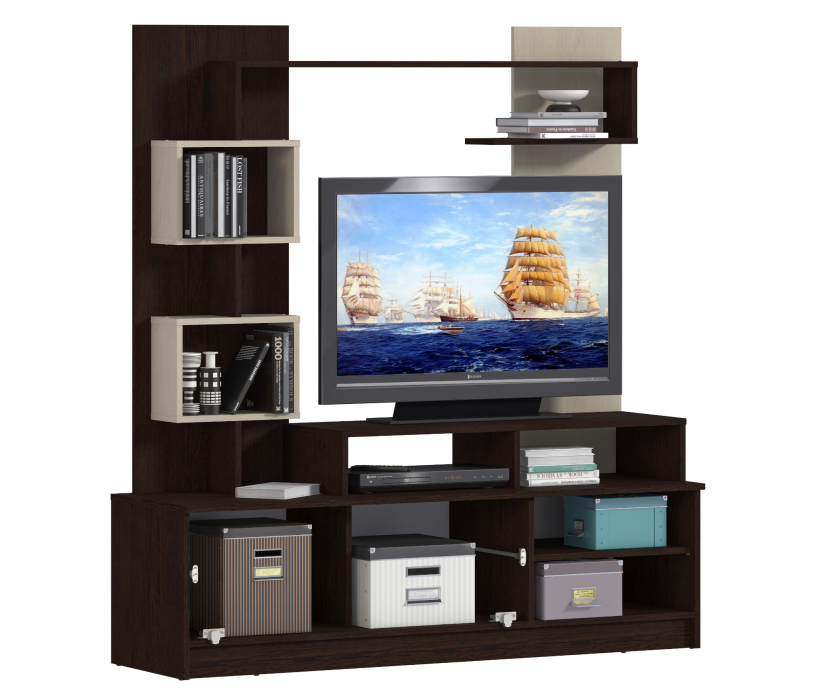 Стенки для гостиной, Интеро СБ-2741 Стенка Венге/Дуб Кремона