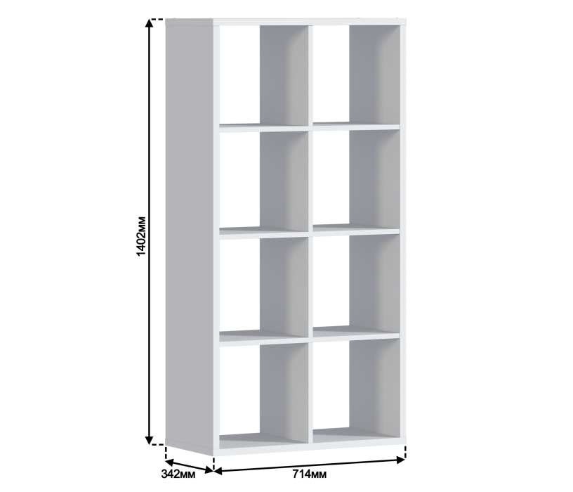 Стеллажи, Стеллаж Кито СБ-3242 Белый