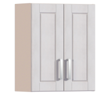 Навесные, Регина РП-60 Полка с двумя фасадами Песочный/Риф белоснежный