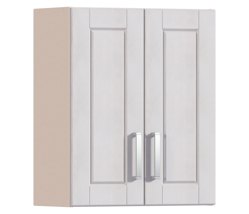 Навесные, Регина РП-60 Полка с двумя фасадами Песочный/Риф белоснежный