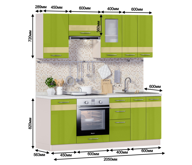 Кухонные гарнитуры, Регина L-2100