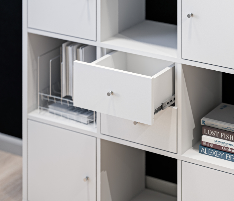 Стеллажи, Ящики Кито СБ-3247 Белый