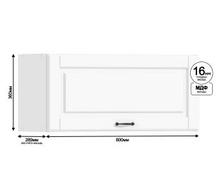 Регина шкаф навесной 1 дв 80х36 см