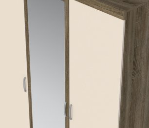 Монако Спальня (кровать + тумбы + комод + шкаф)