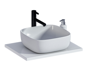 Столешница Люкс СБ-3166 Белый глянец