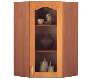 Оля М5В/2 Витрина угловая Ольха