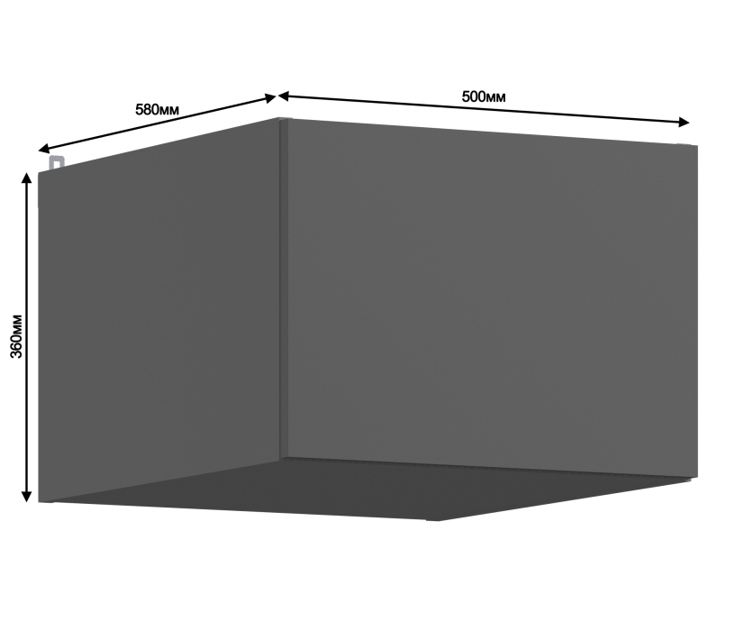 Леон, Леон шкаф навесной 1 дв 50х36 см