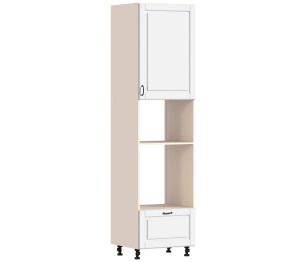 Регина РП-660/1 Пенал Песочный/МДФ Белый матовый