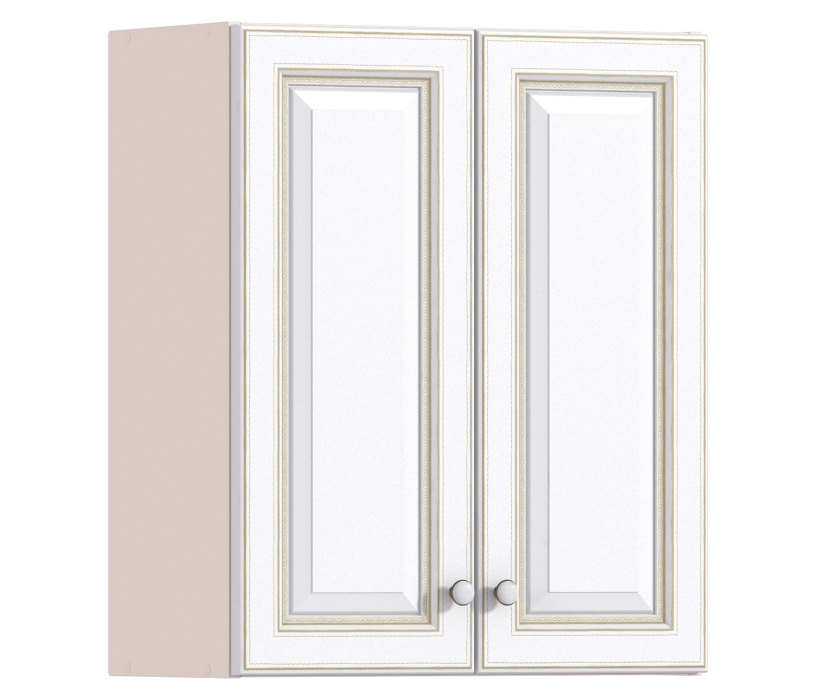 , Регина РП-60 Полка с двумя фасадами Песочный/Белое золото