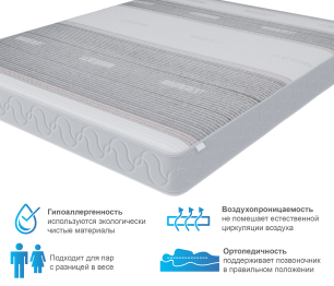 Столлайн / Матрас Корсика-Зодиак в чехле Magnetic 1800х2000