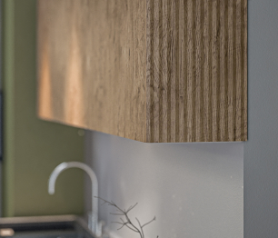 Регина Кухонный гарнитур Диамант серый/Джаз МДФ Акация светлая 240