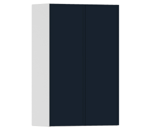 Регина РП-160 Полка с двумя фасадами Белый/МДФ Квадро Синий