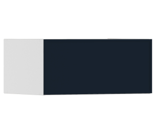 Регина РПГ-280 Полка Белый/МДФ Квадро Синий