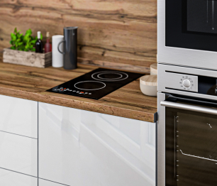 Кухонный гарнитур Регина Белый/Анна Белый глянец/Дуб Вотан 3 м