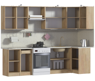 Кухня угловая Ангелина Классик 280*100 см.