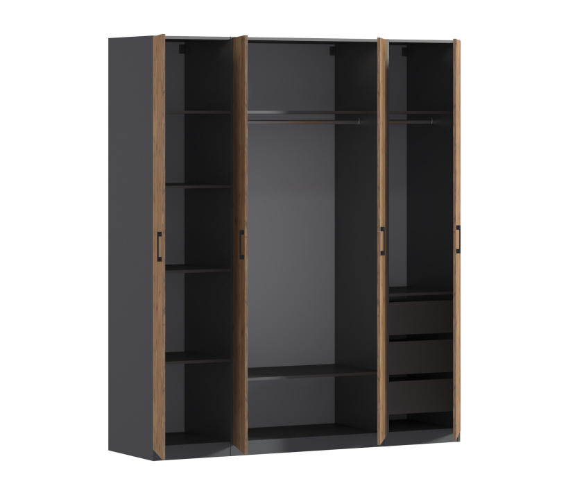 Для одежды, Шкаф четырехдверный Макс 2000 мм, вариант №4 (ЛДСП)
