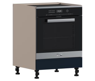 Регина РСД-1-60 Шкаф-стол под духовку Песочный/МДФ Квадро Синий