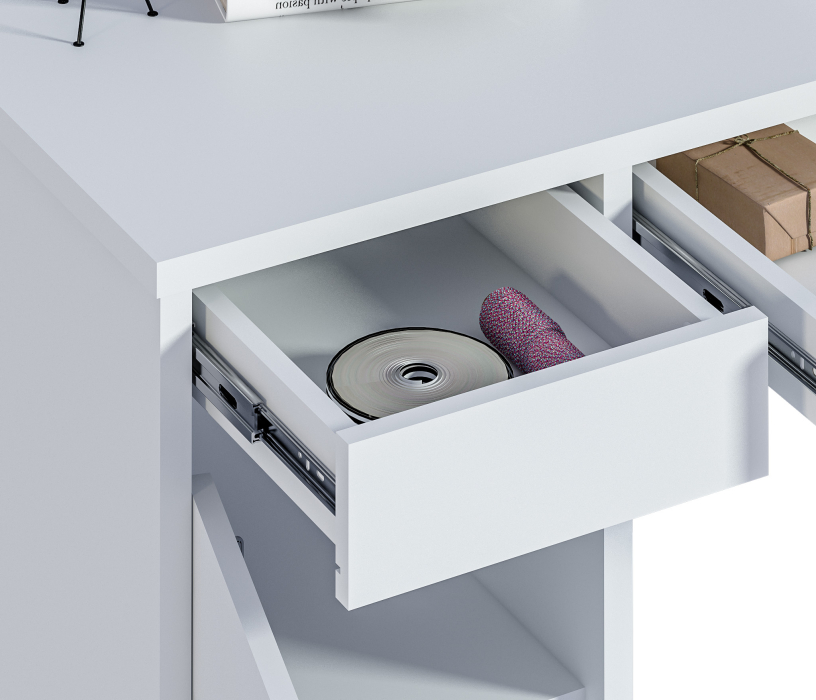 Прямые компьютерные столы, Стол Мика СБ-3309 Белый