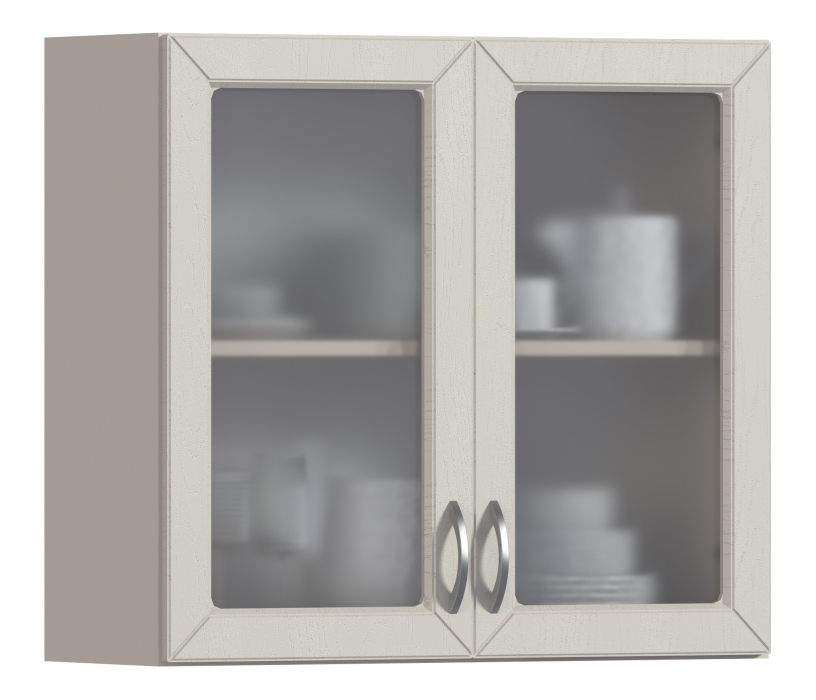 Сити, Сити шкаф навесной со стеклом 2 дв 80х72 см