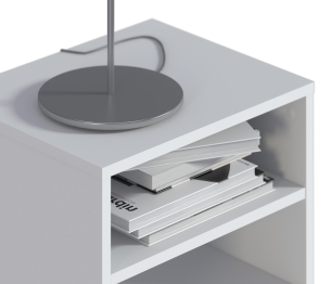 Спальня Кито (кровать+шкаф+тумба+стол) Белый