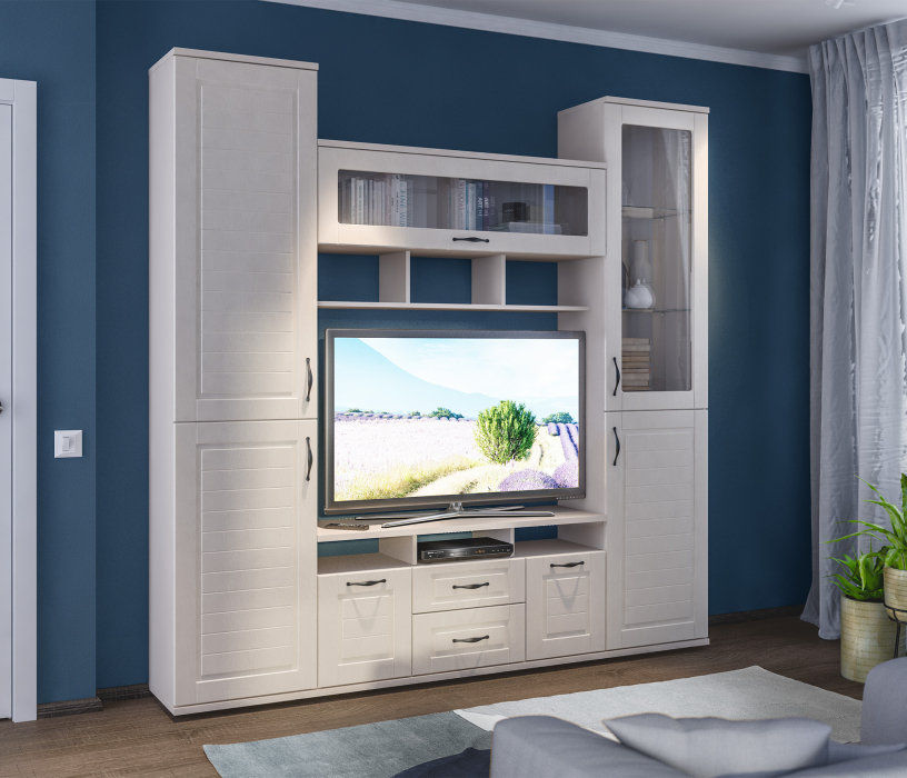 Сити, Сити СБ-2924 Витрина с полками ДСП