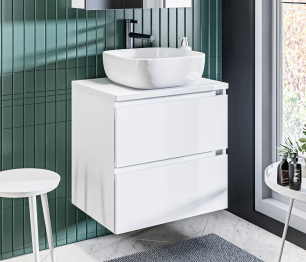 Столешница Люкс СБ-3166 Белый глянец