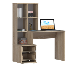 Стол Мамбо СБ-2998 Дуб Сонома/Белый