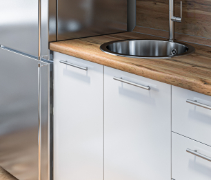 Кухонный гарнитур Регина Белый/Анна МДФ Белый глянец 2,2 м