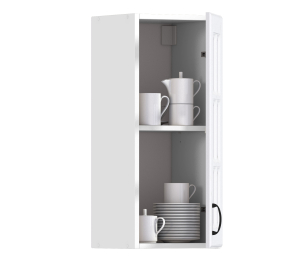 Регина шкаф навесной со стеклом 1 дв 30х72 см