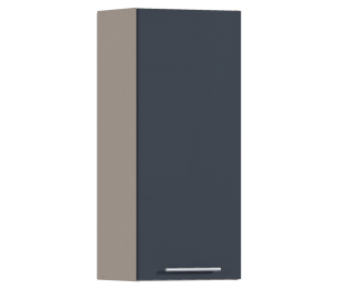 Регина РП-140 Полка Песочный/МДФ Графит глянец