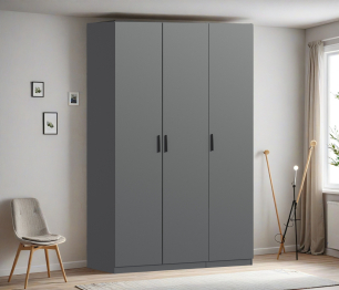 Шкаф трехдверный Макс 1500 мм, вариант №3 (ЛДСП)