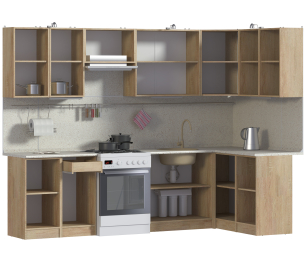 Кухня угловая Ангелина Классик 2,8 х 1,4 м.