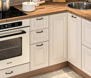 Кухонный гарнитур Регина Дуб Вотан/Классика Светлый 2,4х2,4 м