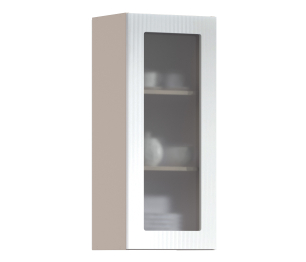 Роял шкаф навесной со стеклом 1 дв 40х93 см