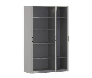 Шкаф трехдверный Макс 1500 мм, вариант №3 (ЛДСП)