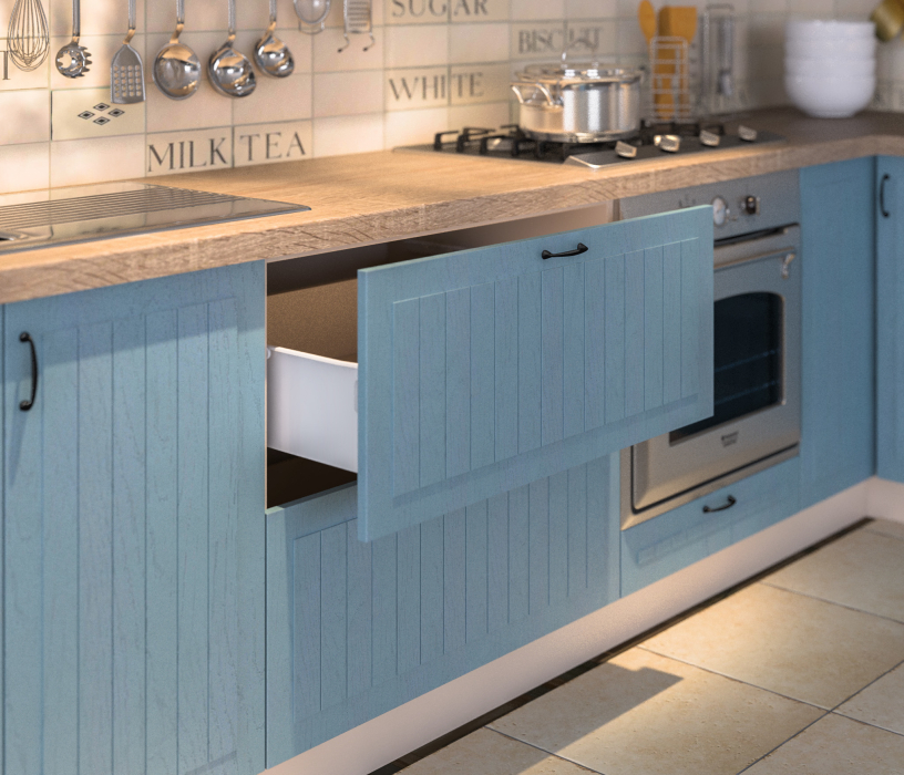 Лидеры продаж модульных кухонь, Регина (Прованс) 21 (3700*1800)