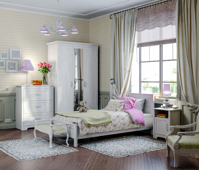 Детские кровати, Кровать 900 Прованс СБ-2563